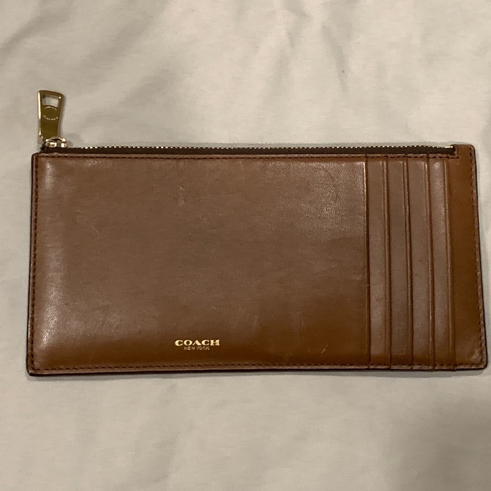Coach genuine leather wallet.